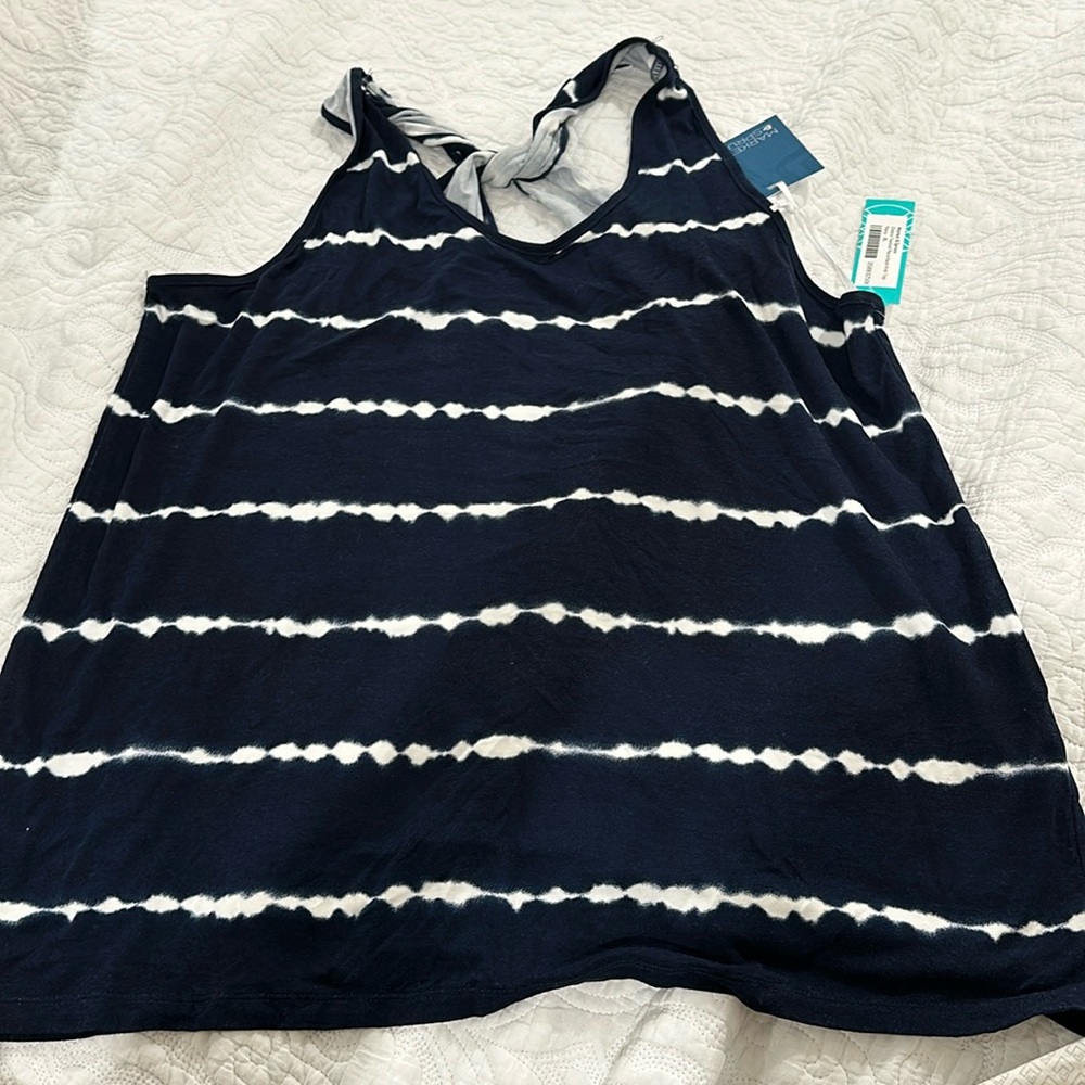 The Market & Spruce Debra Twisted Racerback Knit Top